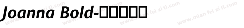 Joanna Bold字体转换